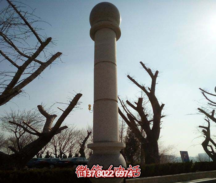 絢麗多彩的大理石雕塑石柱，打造優(yōu)雅秀美的廣場景觀