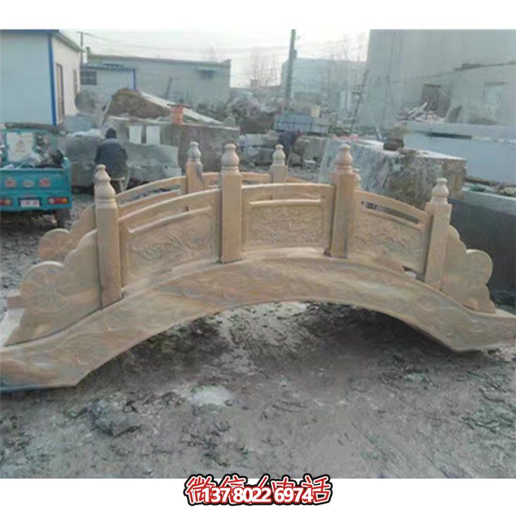 精美花崗巖雕刻石拱橋，為您的庭院裝飾添彩