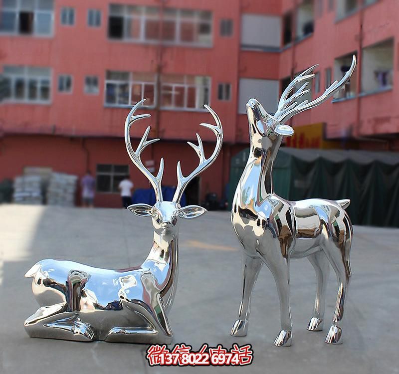 不銹鋼鏡面鹿雕塑,點綴公園景區(qū) 不銹鋼鏡面鹿雕塑,點綴公園景區(qū)