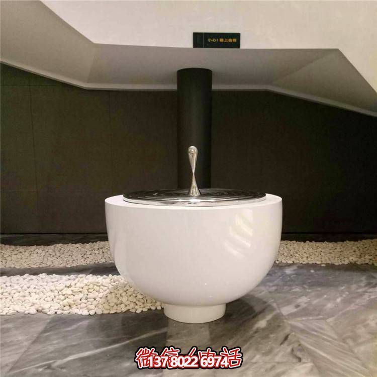 不銹鋼水滴圓盤雕塑，玻璃鋼景觀裝飾