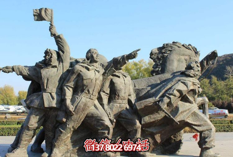 大型石雕景觀擺件，為廣場增添創意人物氣息