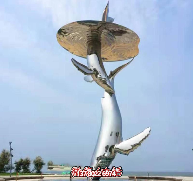 不銹鋼海豚雕塑,為戶外游泳添彩 不銹鋼海豚雕塑,為戶外游泳添彩