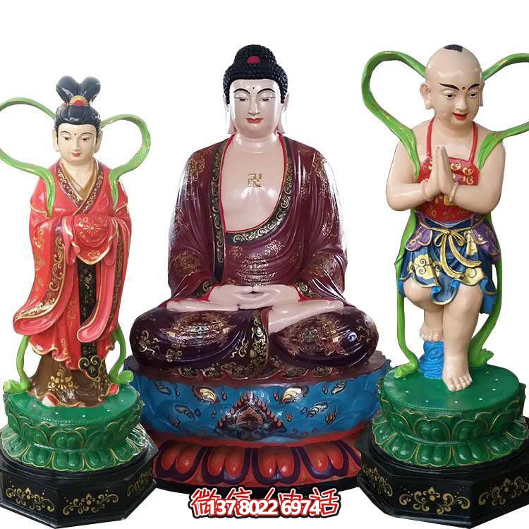 融合玻璃鋼、玻璃、彩繪技術(shù)的戶外景觀如來雕塑