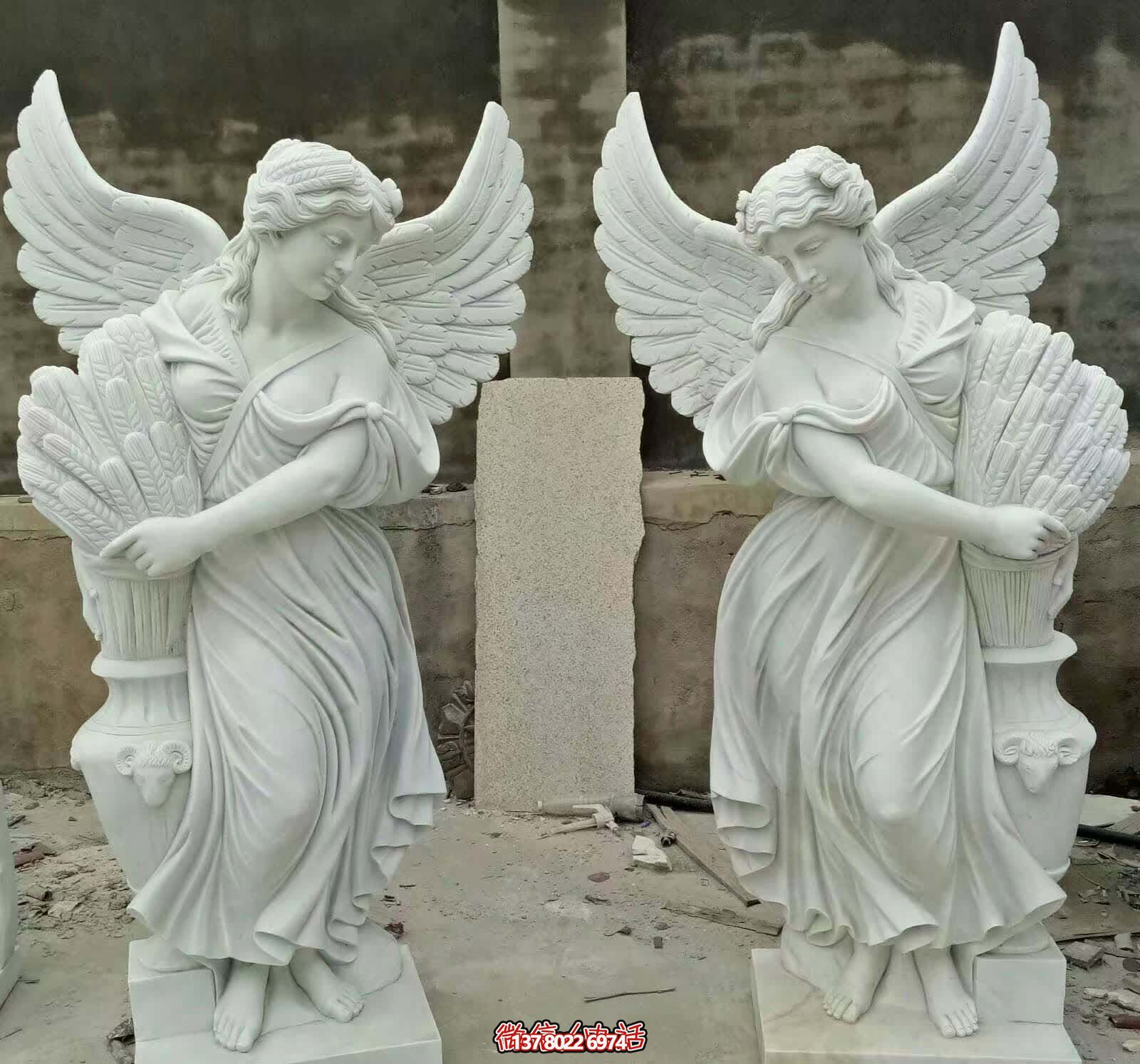 精雕細琢的白玉雕塑,點綴西方庭院別墅 精雕細琢的白玉雕塑,點綴西方庭院別墅