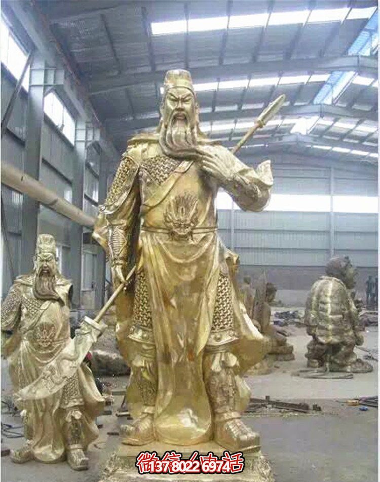關公鎏金雕塑,讓企業招財更加順利 關公鎏金雕塑,讓企業招財更加順利
