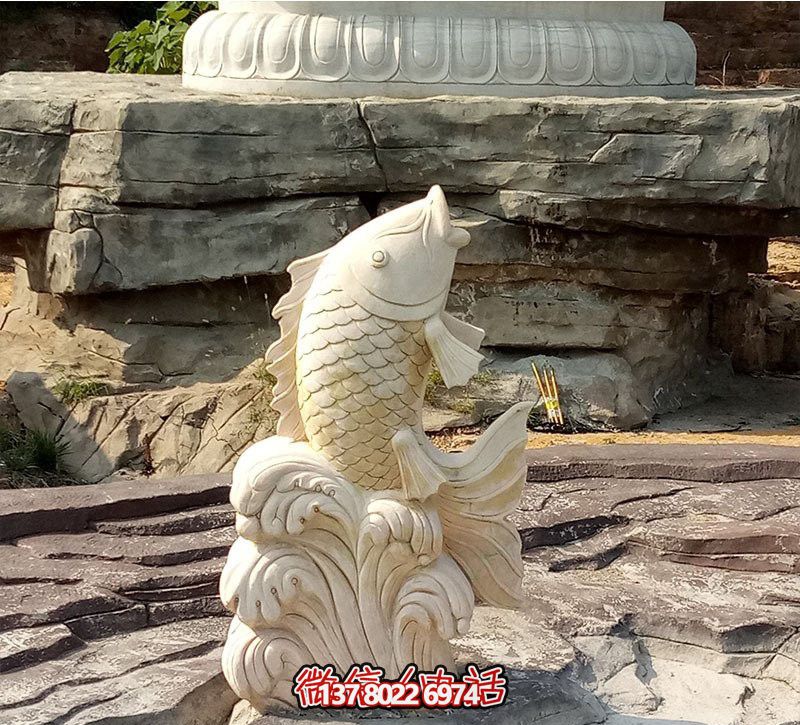 漢白玉石雕塑，點綴公園景觀，增添創意噴水裝置
