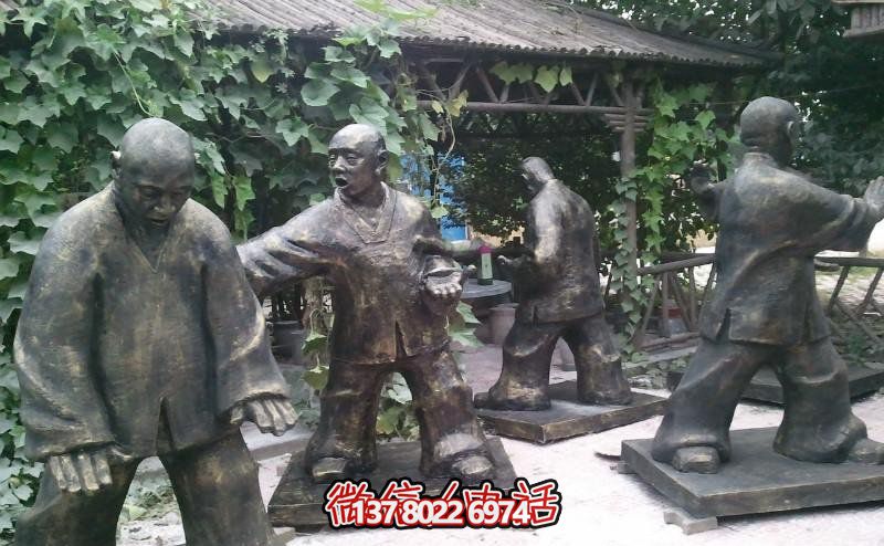 玻璃鋼雕塑景觀，為廣場練功夫人注入靈動之物
