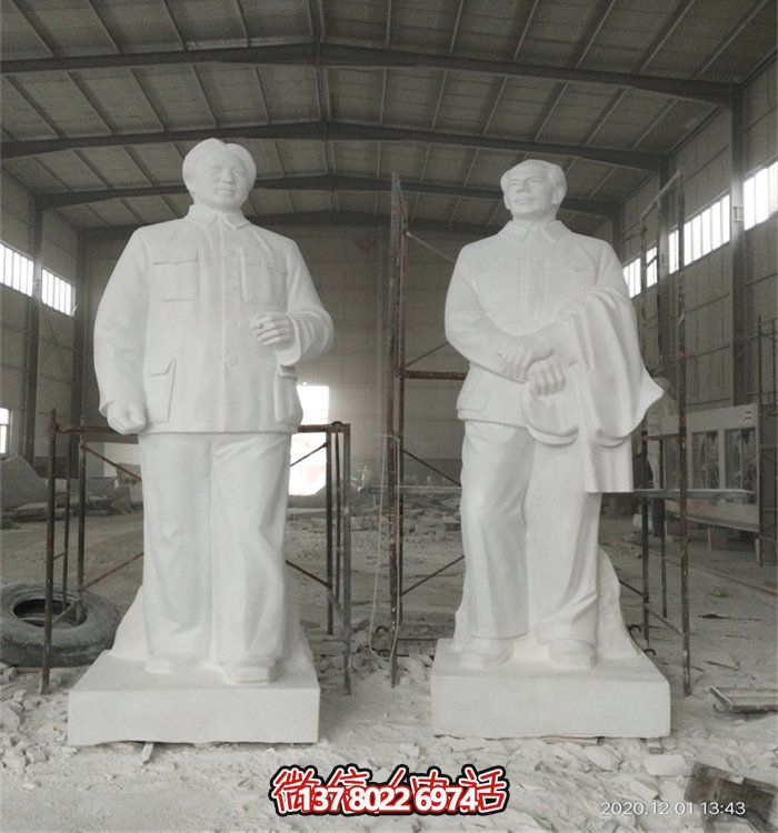 毛澤東偉人雕像，大型漢白玉雕刻，適宜于廣場等場所
