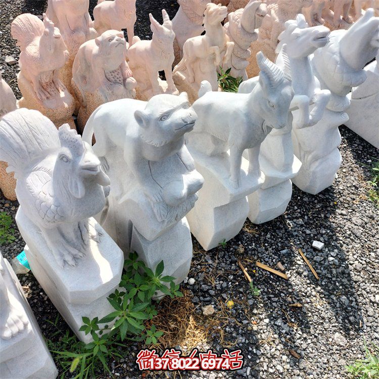 十二生肖小石雕擺件，帶來更多的吉祥與幸運