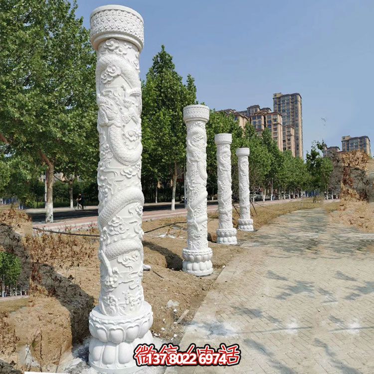 傳統文化靈魂,中國龍紋大理石柱雕刻景觀擺放 傳統文化靈魂,中國龍紋大理石柱雕刻景觀擺放
