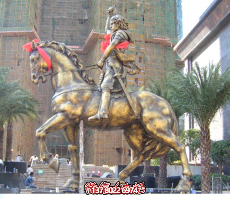 銅雕西方騎馬士兵雕塑 銅雕西方騎馬士兵雕塑