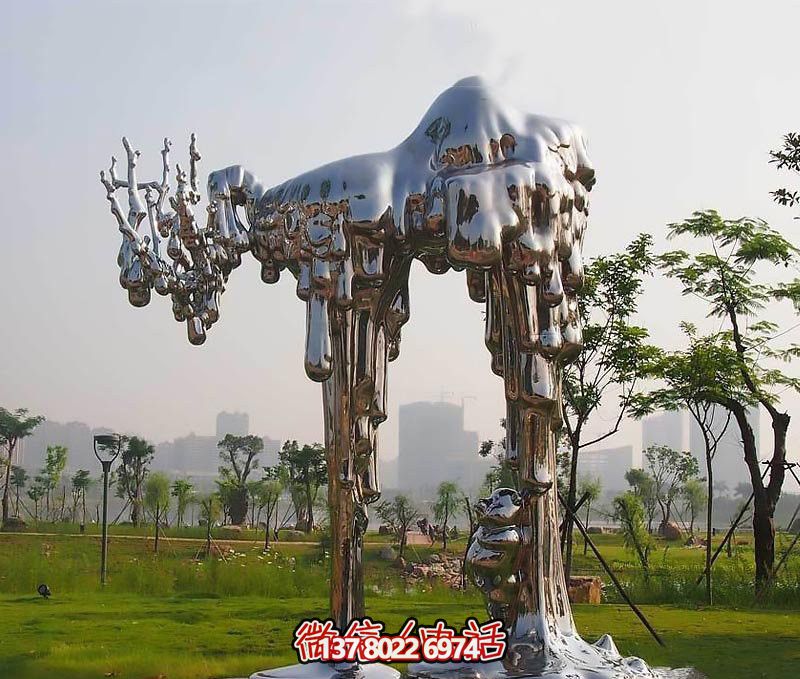 不銹鋼雕塑拱門——傳承抽象文化，融入人文精神