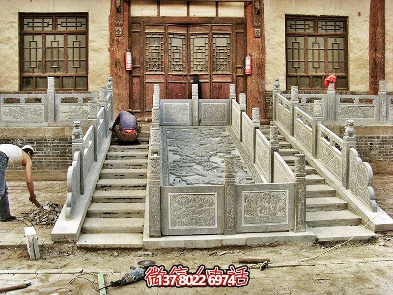 景點臺階走廊護(hù)欄青石浮雕欄桿 景點臺階走廊護(hù)欄青石浮雕欄桿