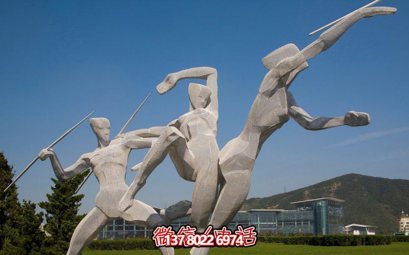 廣場草坪擺放玻璃鋼標(biāo)槍運(yùn)動雕塑 廣場草坪擺放玻璃鋼標(biāo)槍運(yùn)動雕塑