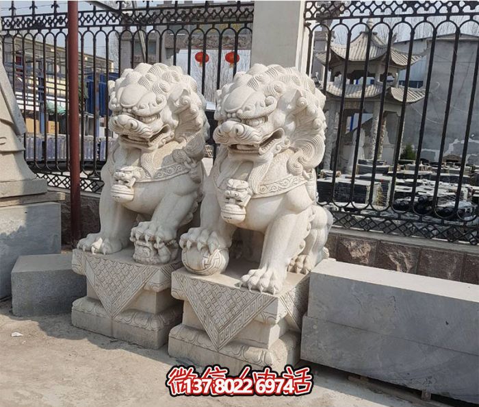 公園創意大理石石雕獅子雕塑 公園創意大理石石雕獅子雕塑