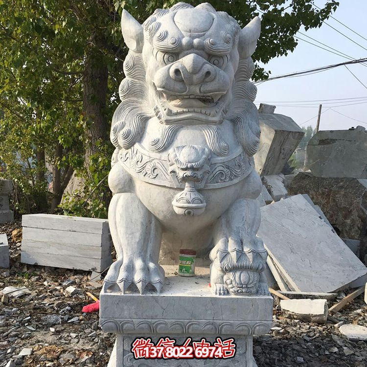 大型戶外砂石石雕鎮宅獅子雕塑 大型戶外砂石石雕鎮宅獅子雕塑