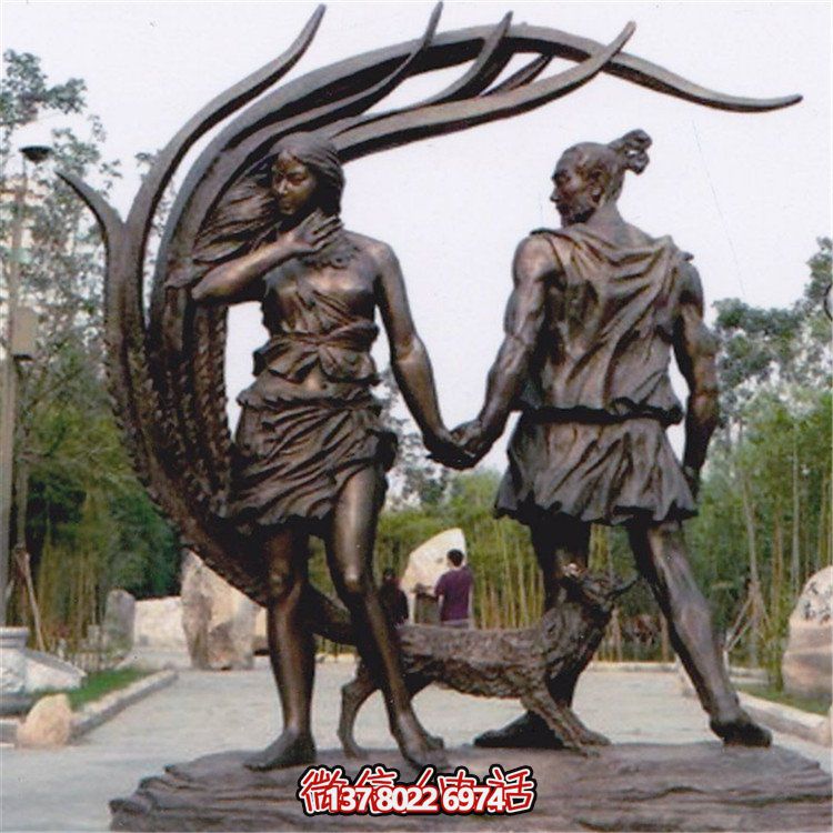 商業(yè)街公園鑄銅人物戶(hù)外景觀雕擺件