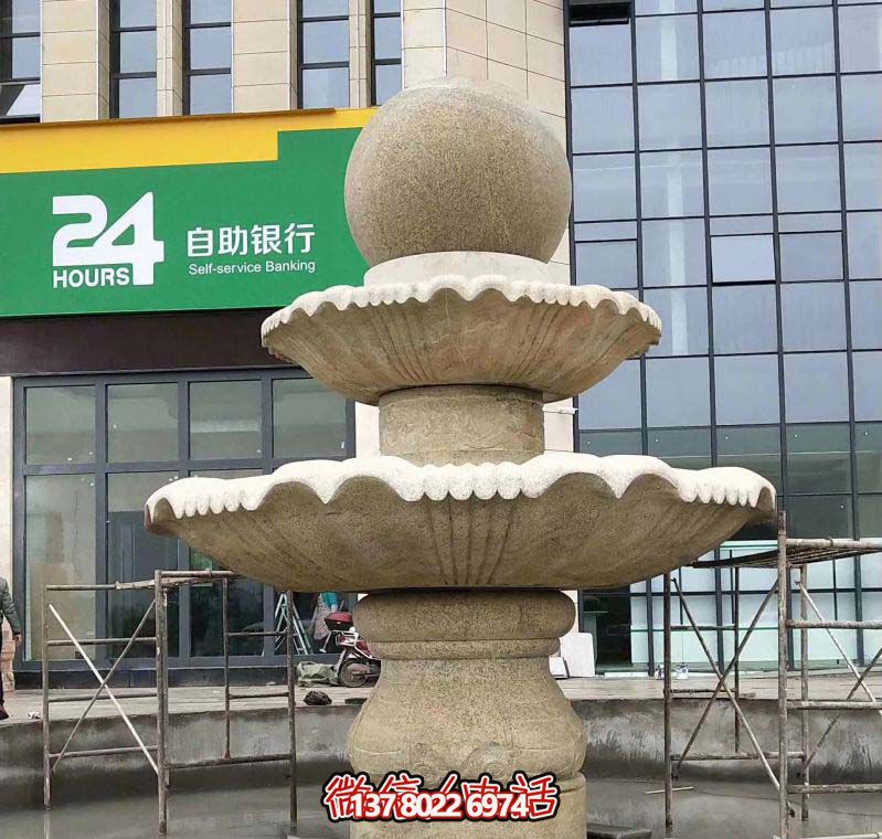 商場大理石風水球噴泉雕塑 商場大理石風水球噴泉雕塑